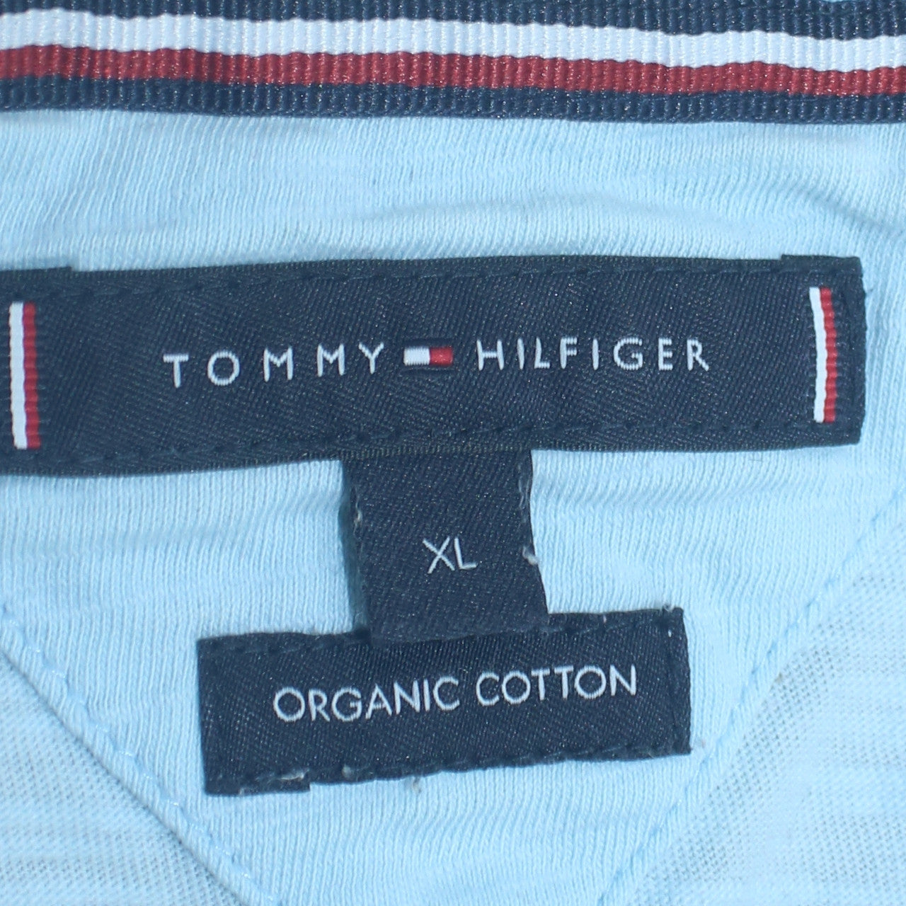 Tommy Hilfiger Men's Blue XL Organic Cotton Crew Neck T-Shirt