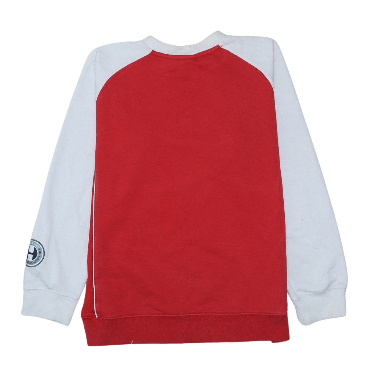Nike Boys Red White Pullover Sweatshirt L 13-14 Years Crew Neck Logo