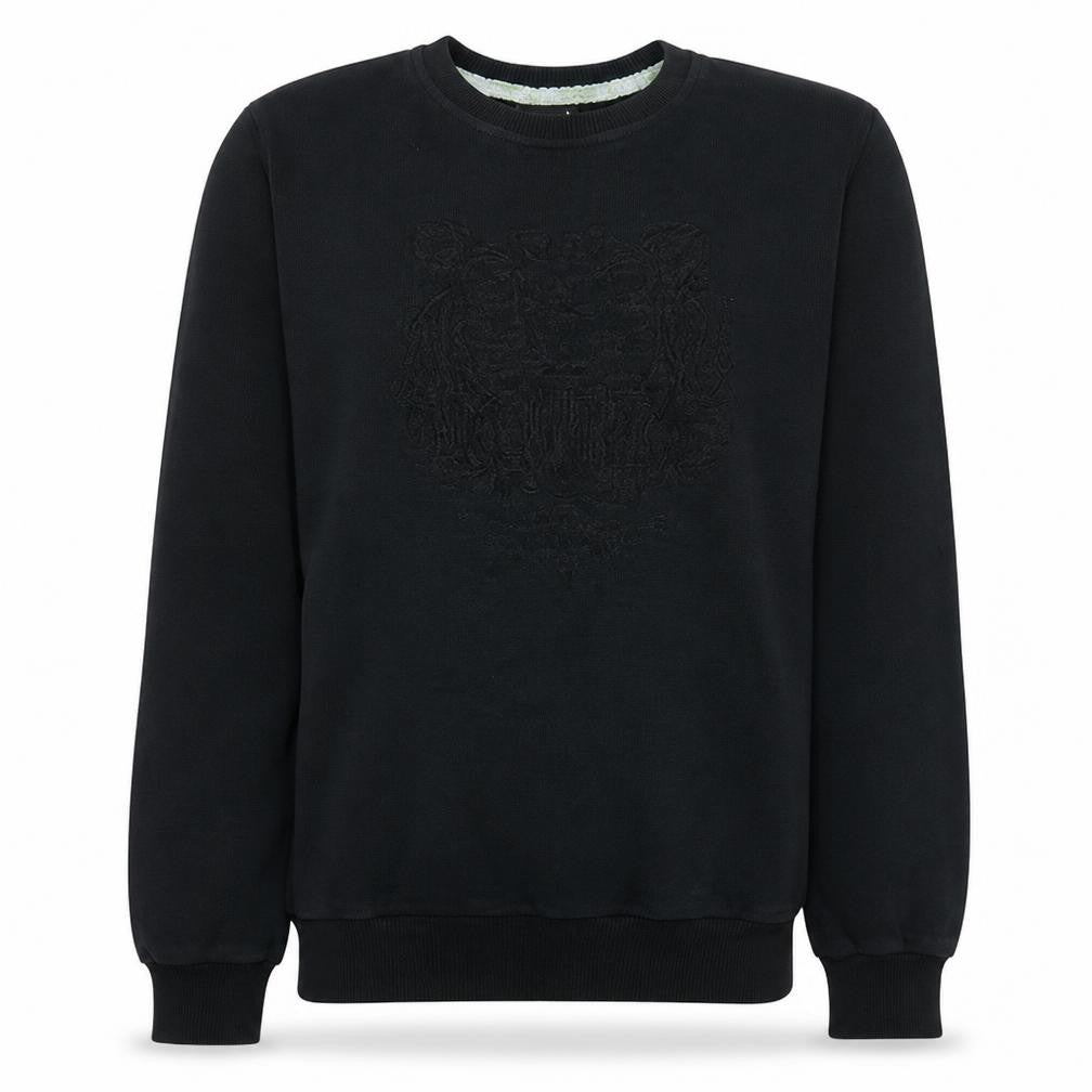 Kenzo Mens Black Embroidered Tiger Crew Neck Sweatshirt Size S