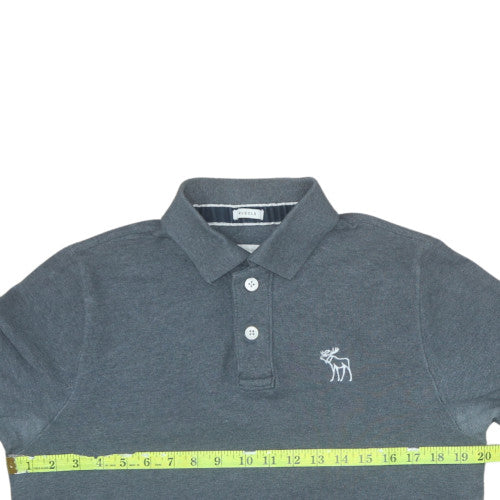 Abercrombie & Fitch Men’s Grey Cotton Polo Shirt Size L
