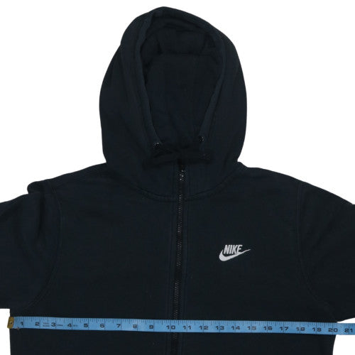 Nike Men's Black Small Full Zip Fleece Hoodie Sweatshirt