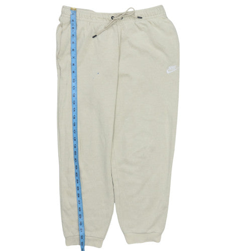 Nike Men's Beige Fleece Jogger Sweatpants M Regular Fit