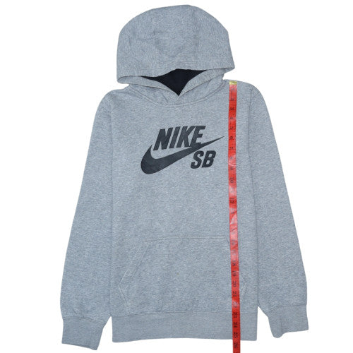 Nike Boys Grey Pullover Hoodie XL 13-15 Years Fleece Hooded Sweatshirt