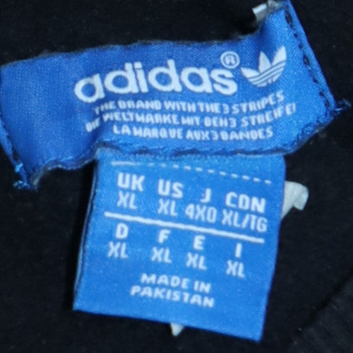 Adidas Originals Men's Black XL Crew Neck Sweatshirt Pullover