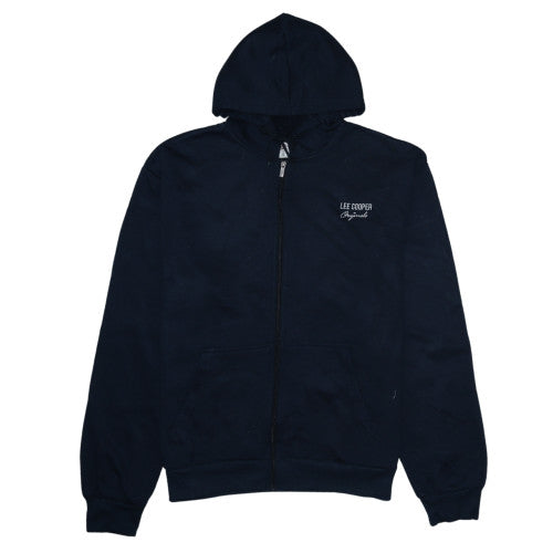Lee Cooper Men's Blue 2XL Full Zip Fleece Hoodie