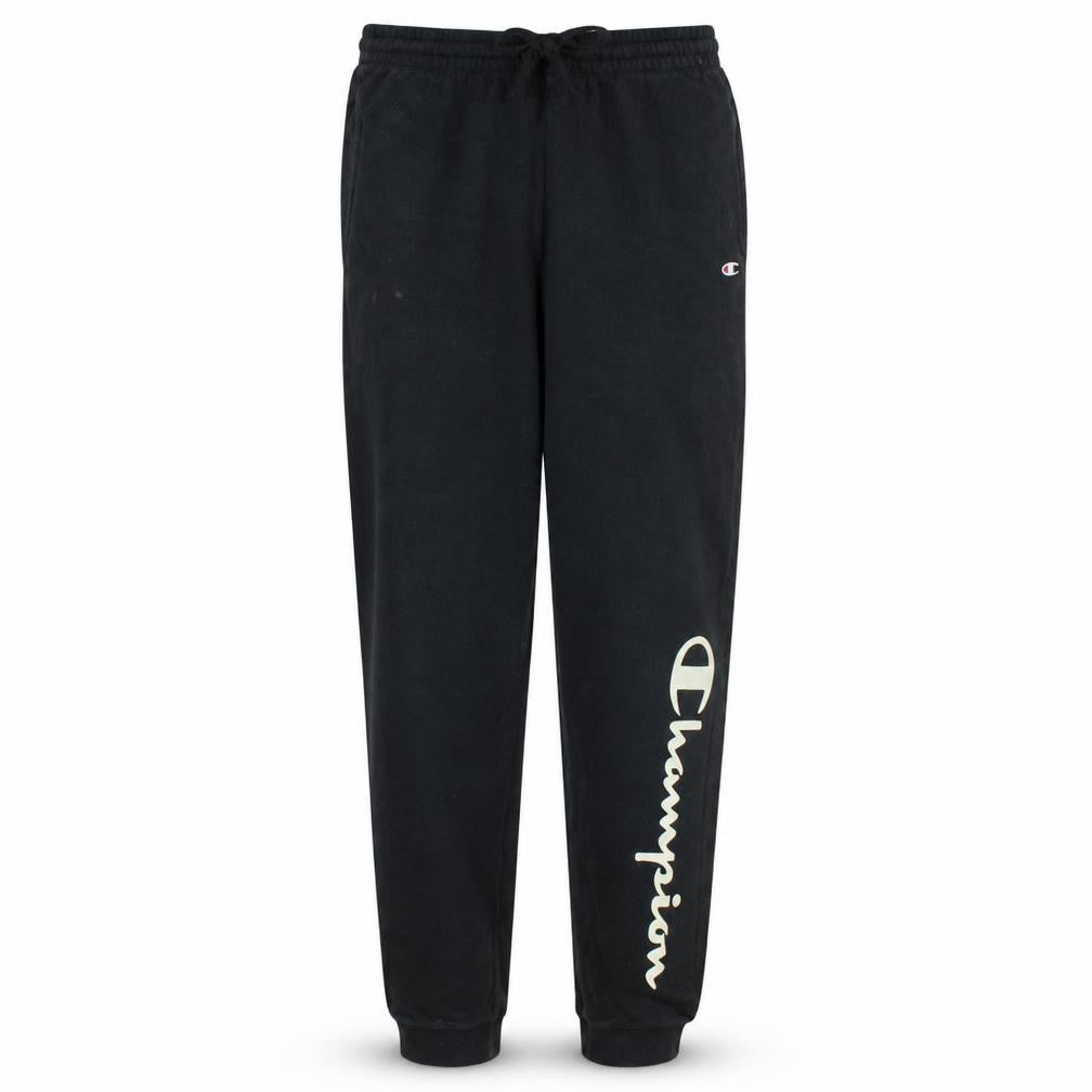 Champion Men's Black Medium Jogger Sweatpants Cotton Blend