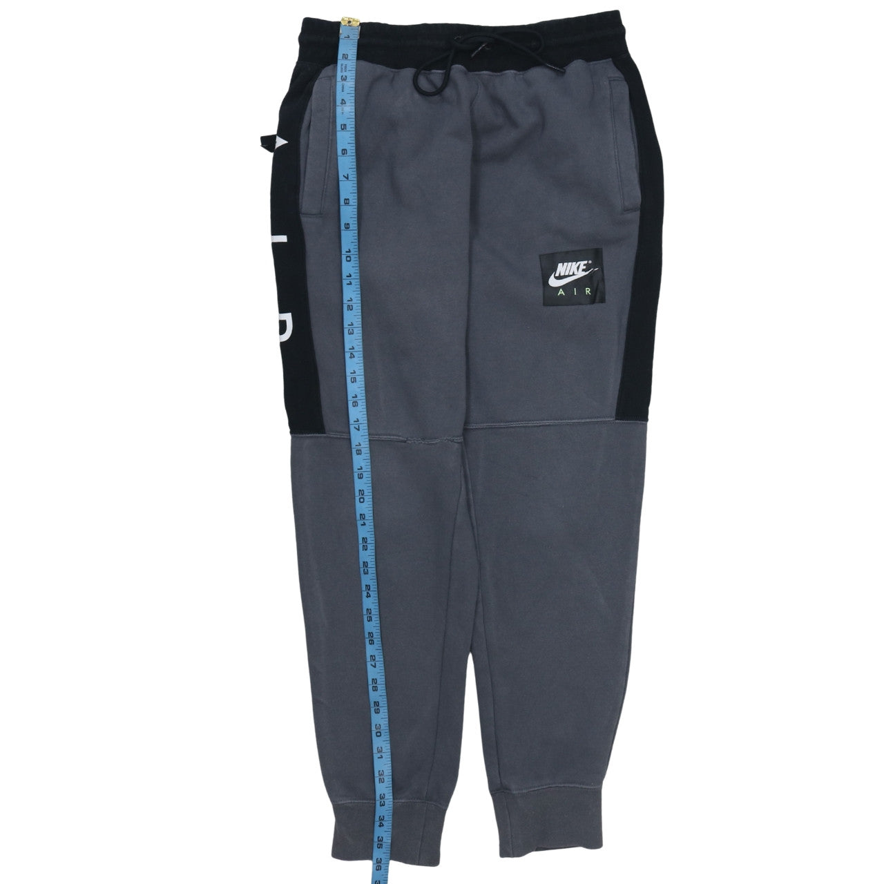 Nike Air Men's Grey Jogger Sweatpants M Regular Fit Fleece Activewear