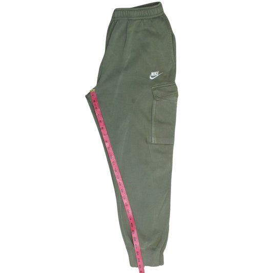 Nike Men's Green Fleece Jogger Cargo Trousers Size M