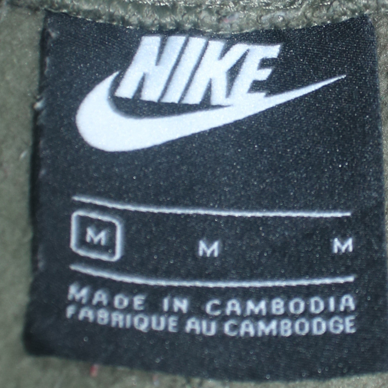 Nike Men's Green Fleece Jogger Cargo Trousers Size M