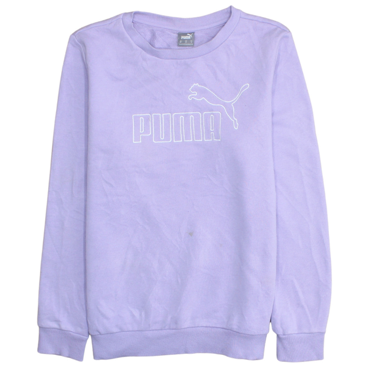Puma Womens Purple Crew Neck Pullover Sweatshirt Size M