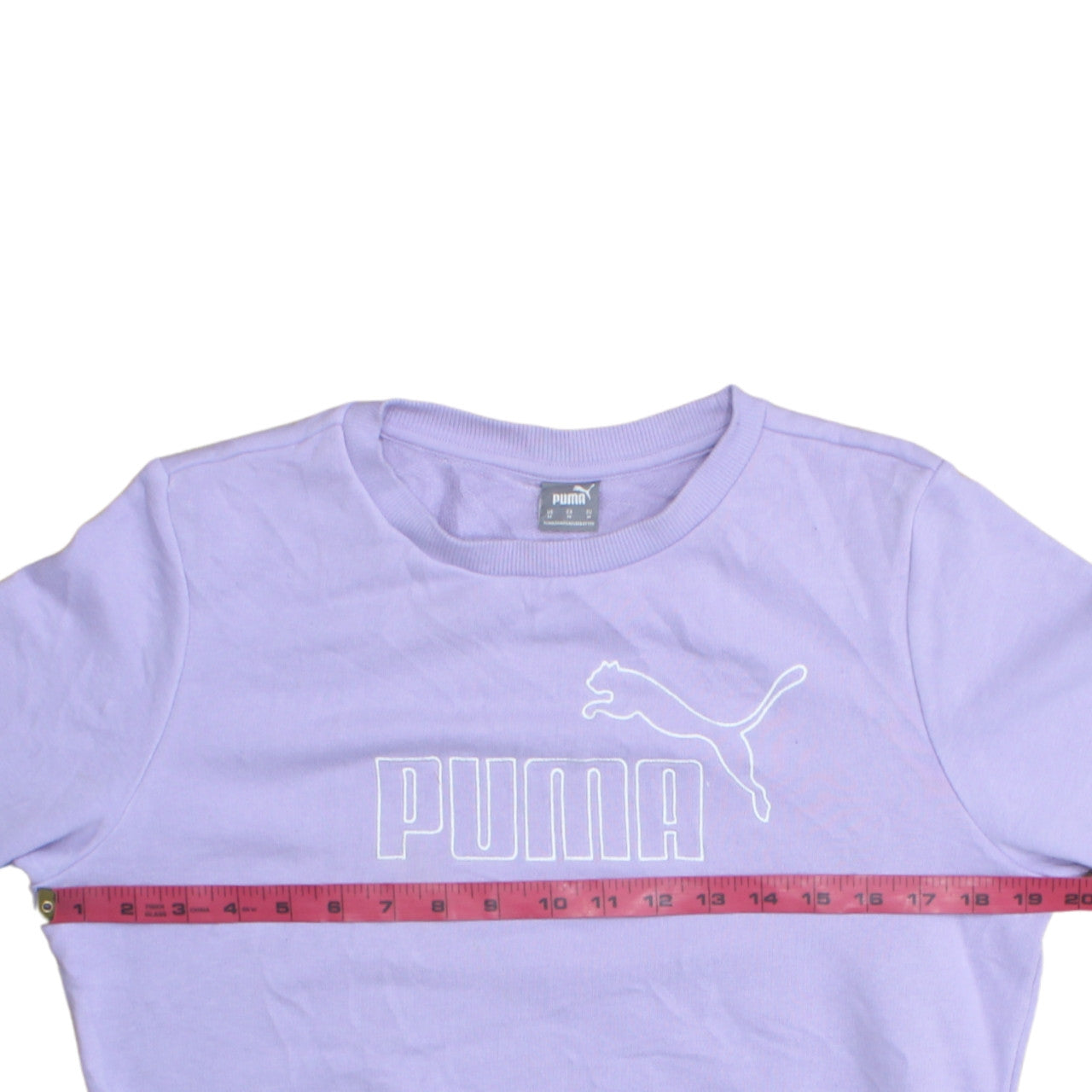 Puma Womens Purple Crew Neck Pullover Sweatshirt Size M