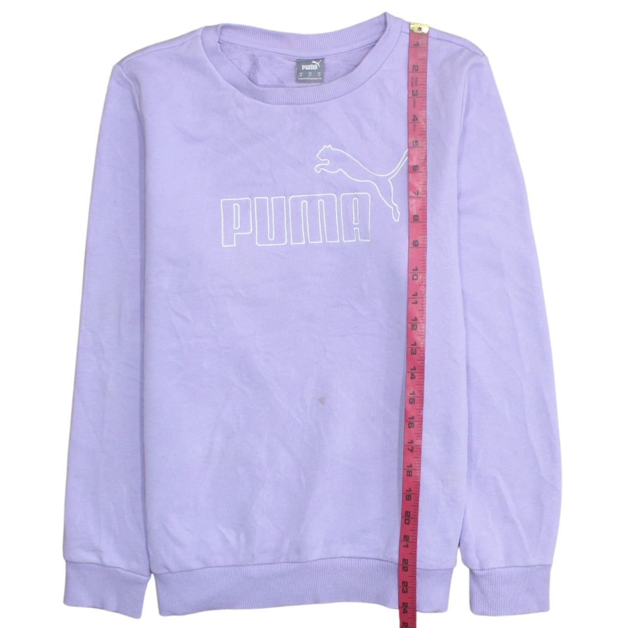 Puma Womens Purple Crew Neck Pullover Sweatshirt Size M