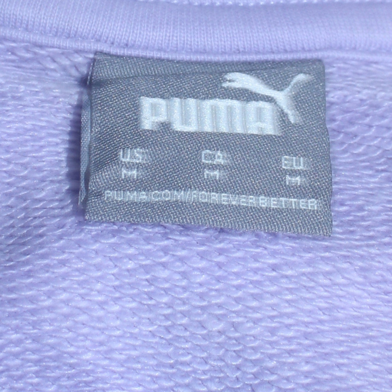 Puma Womens Purple Crew Neck Pullover Sweatshirt Size M