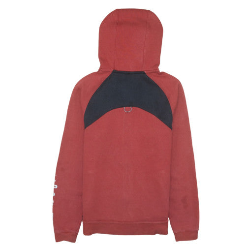 Nike Air Men's Red & Black Full Zip Hoodie Size S Cotton Blend