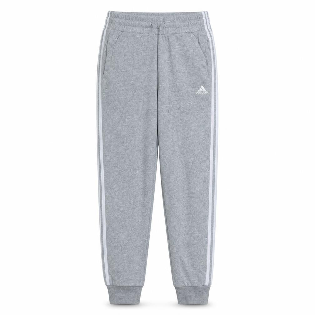 Adidas Womens Grey XS Joggers with Side Stripe and Elastic Waist