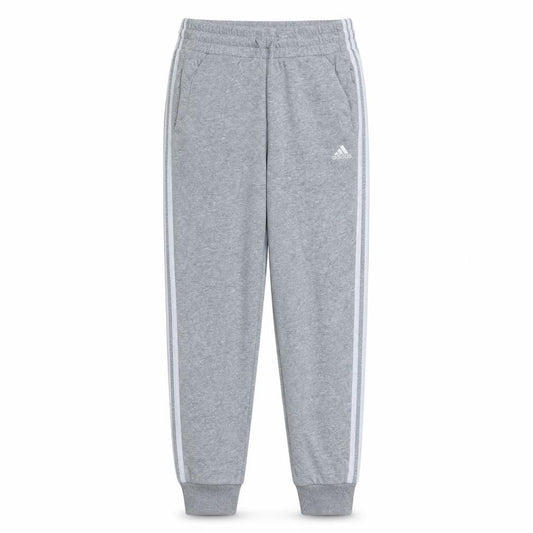 Adidas Womens Grey XS Joggers with Side Stripe and Elastic Waist
