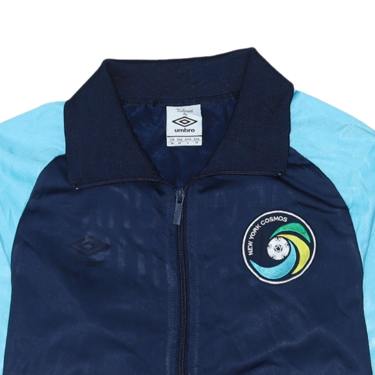 Umbro Men's Navy Blue New York Cosmos Track Jacket Size M