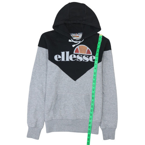 Ellesse Mens Grey Pullover Hoodie Medium Retro Sports Style