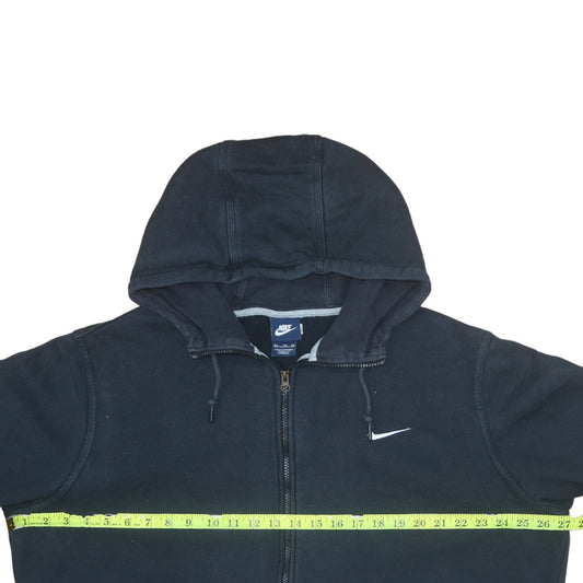 Nike Mens Black 2XL Full Zip Hoodie Sweatshirt Fleece
