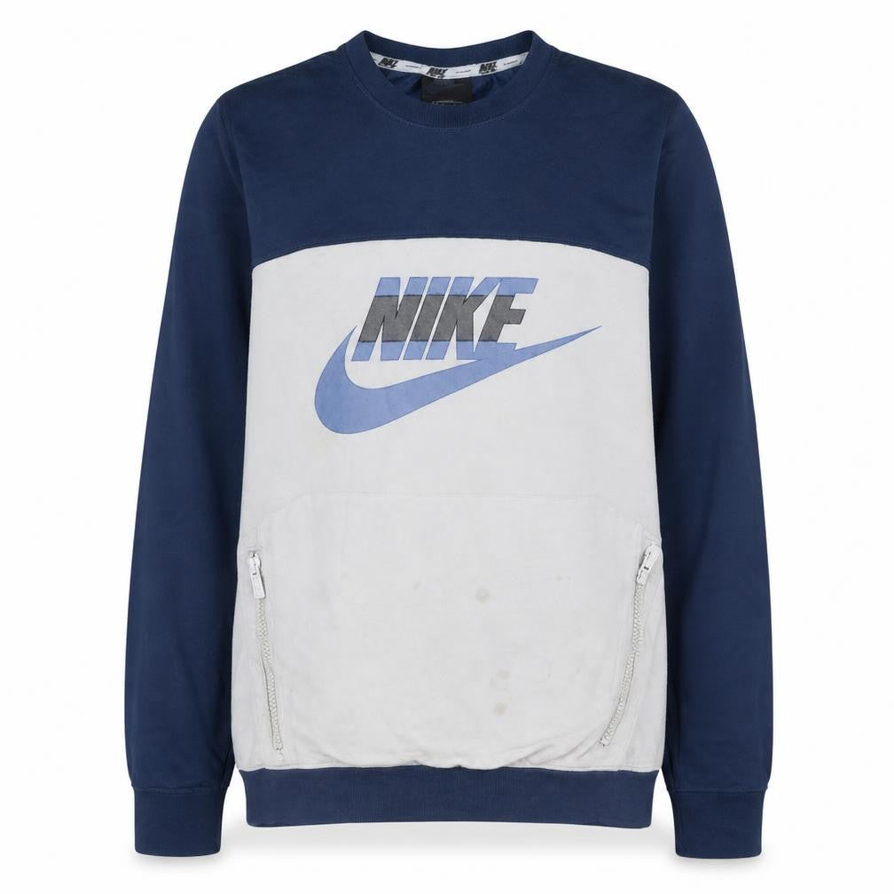 Nike Men's Blue Crew Neck Pullover Graphic Sweatshirt XS