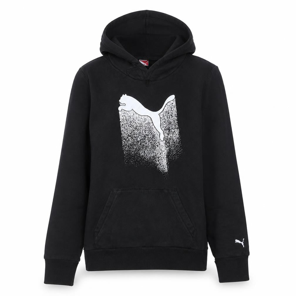 Puma Womens Black Size 14 Pullover Hoodie Sweatshirt
