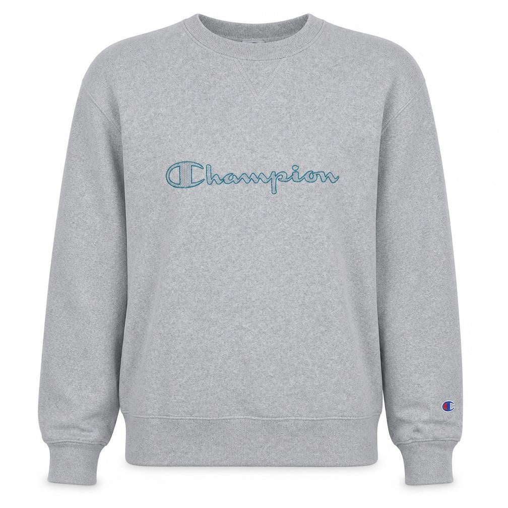 Champion Men's Grey Medium Pullover Fleece Sweatshirt