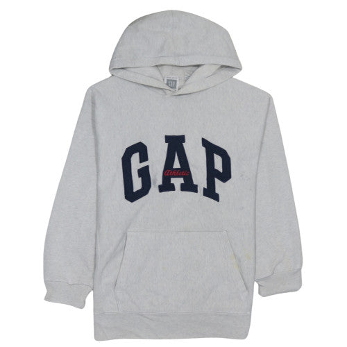 GAP Women’s Grey Athletic Pullover Hoodie Size S Classic Logo Sweatshirt