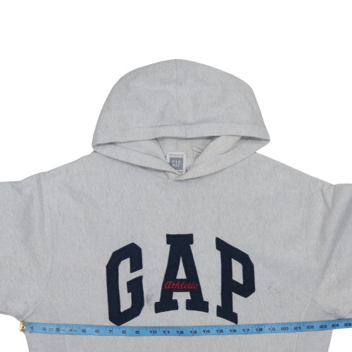 GAP Women’s Grey Athletic Pullover Hoodie Size S Classic Logo Sweatshirt