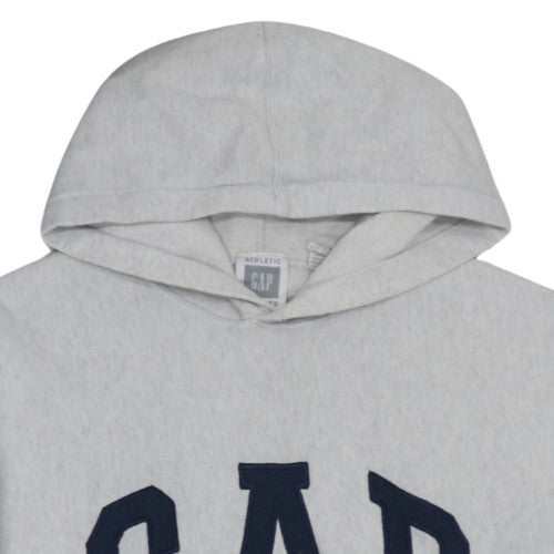 GAP Women’s Grey Athletic Pullover Hoodie Size S Classic Logo Sweatshirt