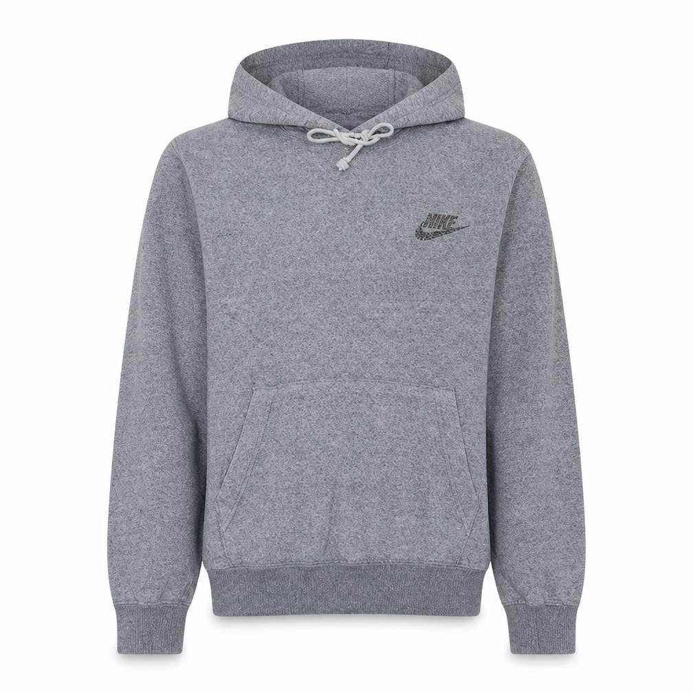 Nike Women's Grey Small Pullover Hoodie Sweatshirt with Logo