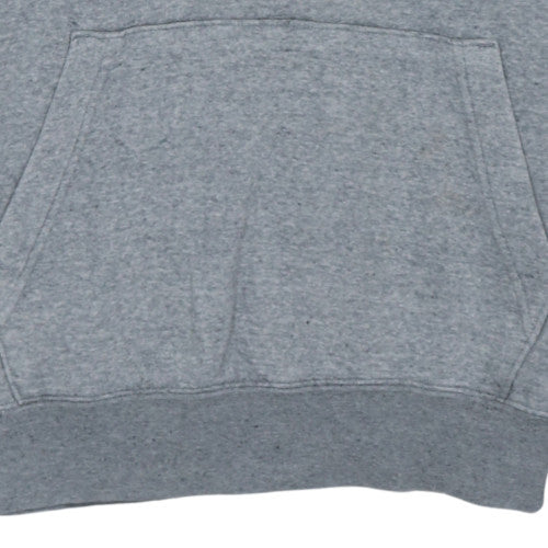 Nike Women's Grey Small Pullover Hoodie Sweatshirt with Logo