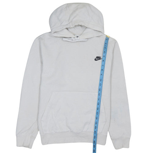 Nike Women White Pullover Hoodie Small Cotton Blend Casual