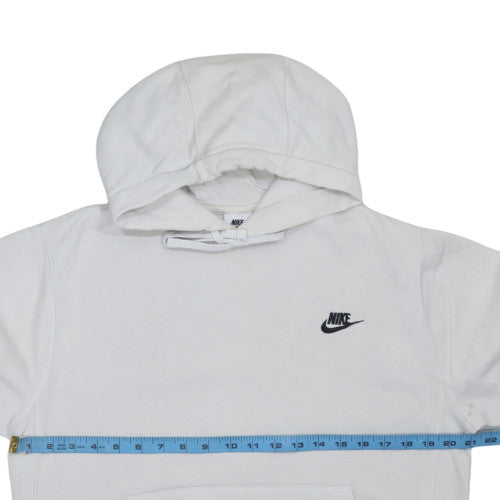 Nike Women White Pullover Hoodie Small Cotton Blend Casual