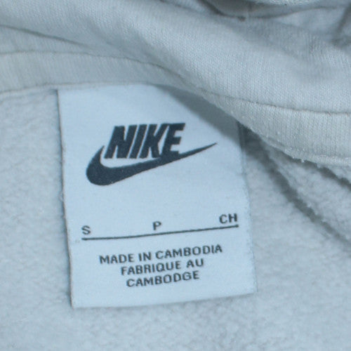 Nike Women White Pullover Hoodie Small Cotton Blend Casual