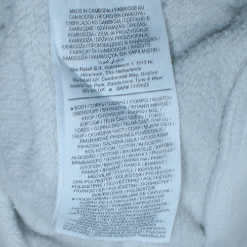 Nike Women White Pullover Hoodie Small Cotton Blend Casual