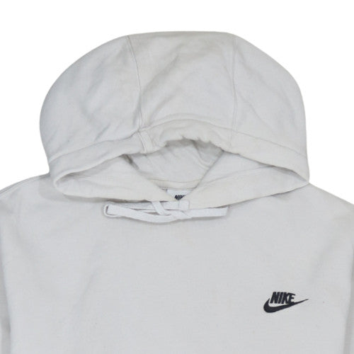 Nike Women White Pullover Hoodie Small Cotton Blend Casual