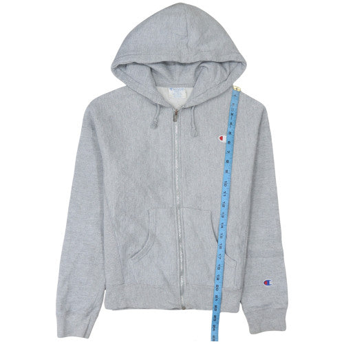 Champion Womens Grey Small Reverse Weave Full Zip Hoodie