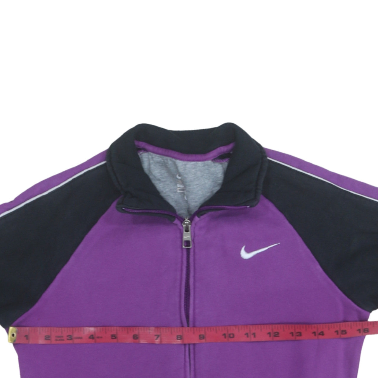 Nike Women's Purple Track Jacket S Full Zip Cotton Activewear