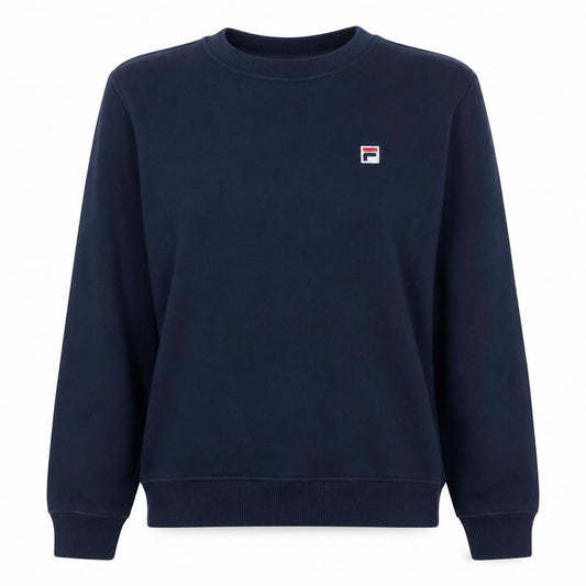 Fila Womens Navy Blue Pullover Sweatshirt Size 16 Crew Neck Classic Fit