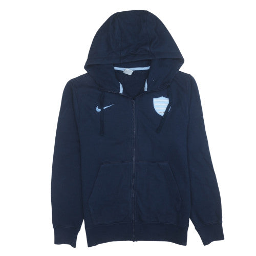 Nike Men's Blue Full Zip Hoodie Small Fleece Sportswear