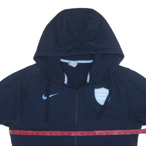 Nike Men's Blue Full Zip Hoodie Small Fleece Sportswear