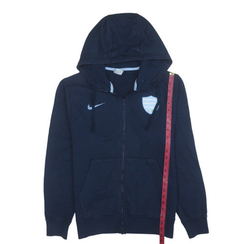 Nike Men's Blue Full Zip Hoodie Small Fleece Sportswear