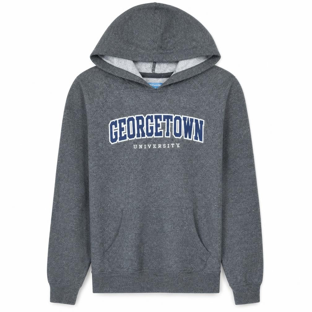 Champion Mens Grey Georgetown University Pullover Hoodie Size M