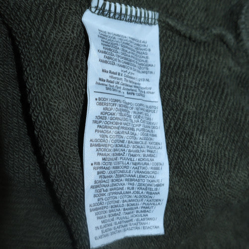 Nike Men's Green Pullover Hoodie L Regular Fleece Sportswear