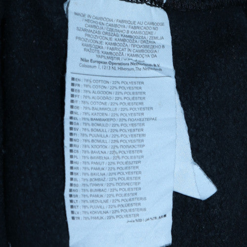 Nike Men Black Crew Neck Pullover Sweatshirt Size M Fleece