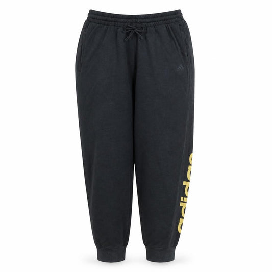 Adidas Womens Black Jogger Sweatpants Size L Elastic Waist Pockets