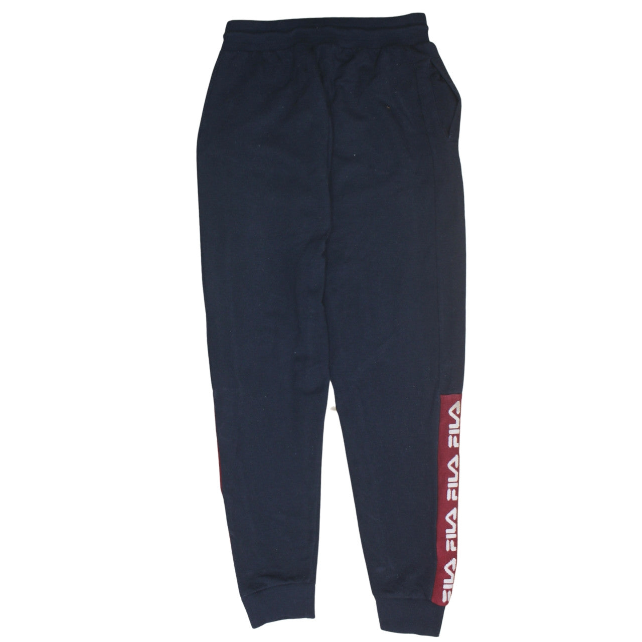 FILA Men's Black Jogger Sweatpants Small - Logo Side Stripe