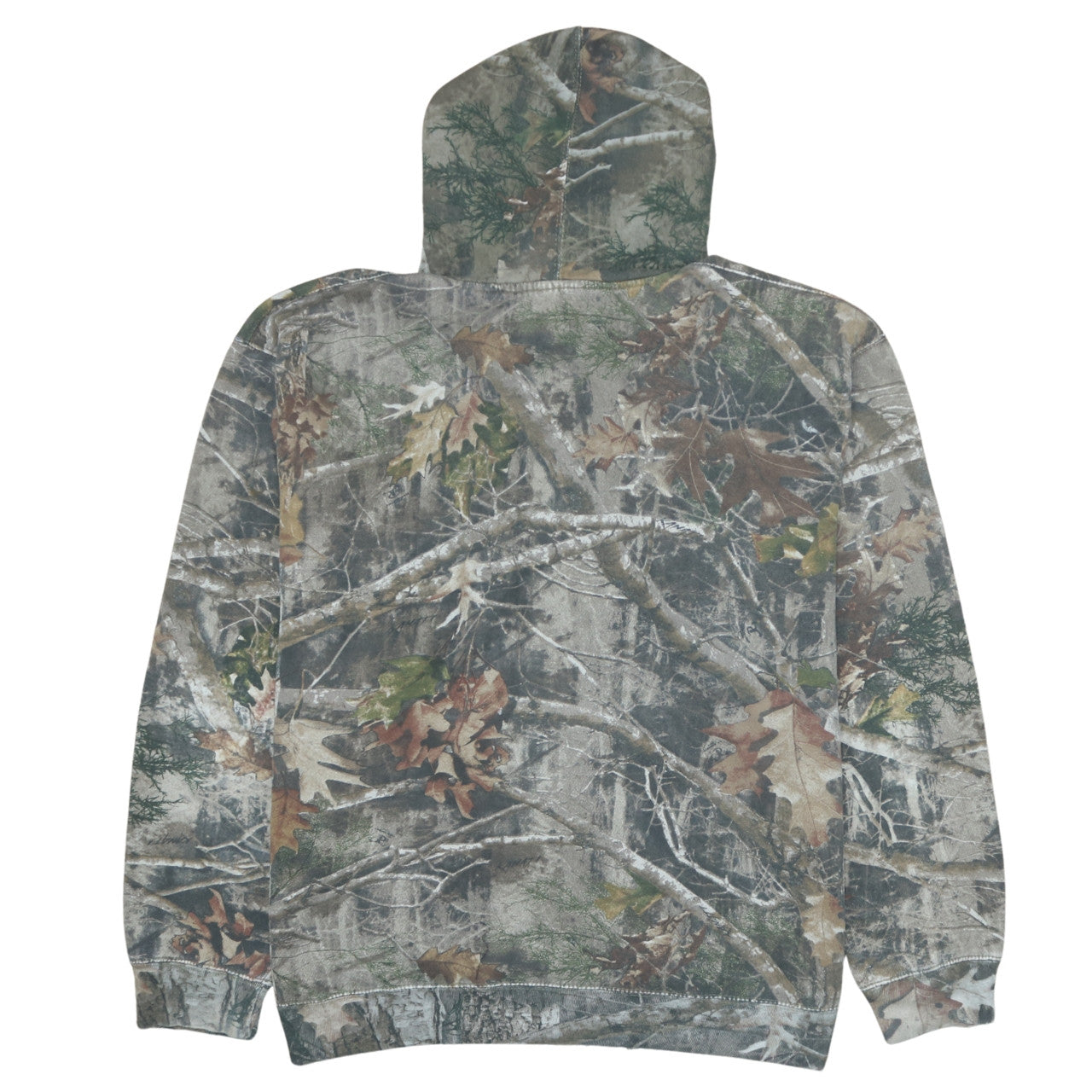 Country Wear Mens Camouflage Hooded Fleece Jacket L Multicoloured