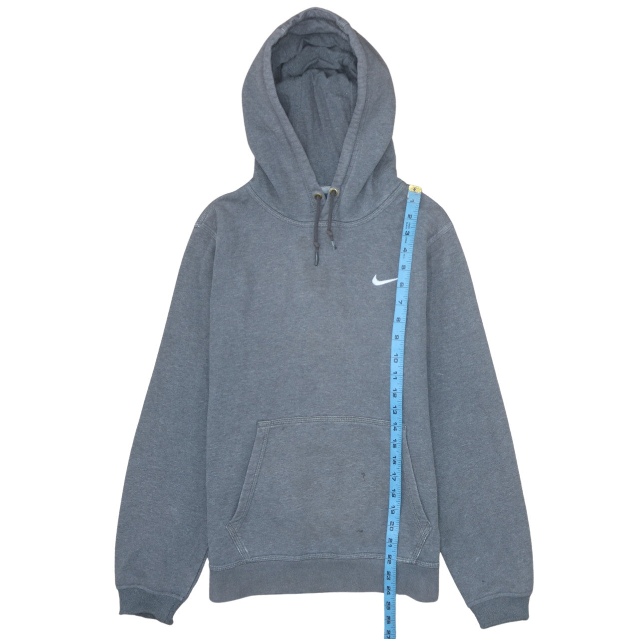 Nike Men's Grey Pullover Hoodie Small Regular Fit Fleece