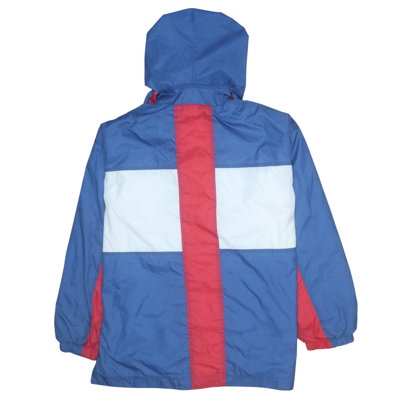 Marcel Clair Men's Blue Windbreaker Hooded Jacket Size M Retro Outdoor